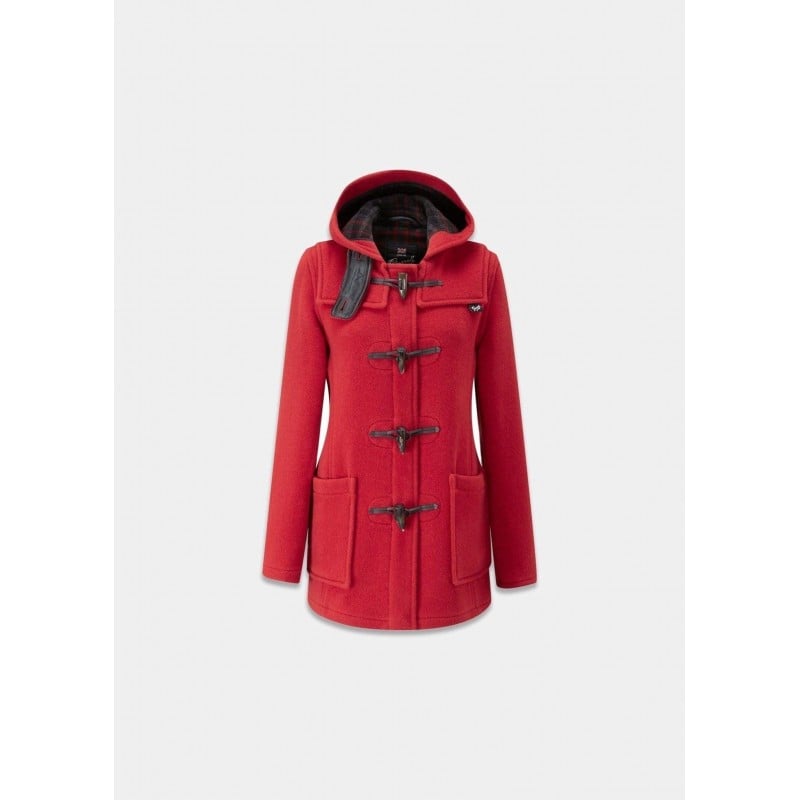 Gloverall Women Slim Fit Duffle Coat Red